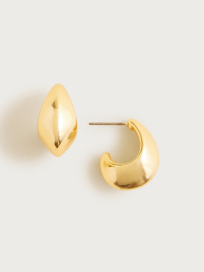 Nwt J.Crew Sculptural Hoop Stud Earrings